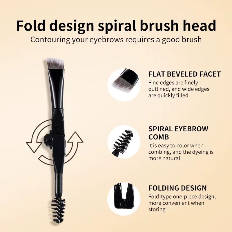 Two-Color Air Cushion Eyebrow Powder Color Waterproof and Sweat-Proof Long-Lasting Eye Brow Cream